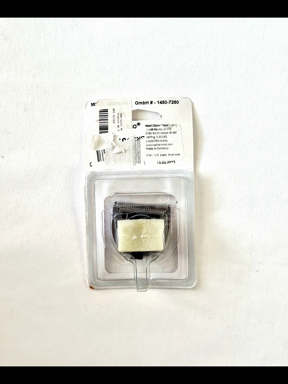 Wahl Trimmer Blade Replacement – Silver on White Card